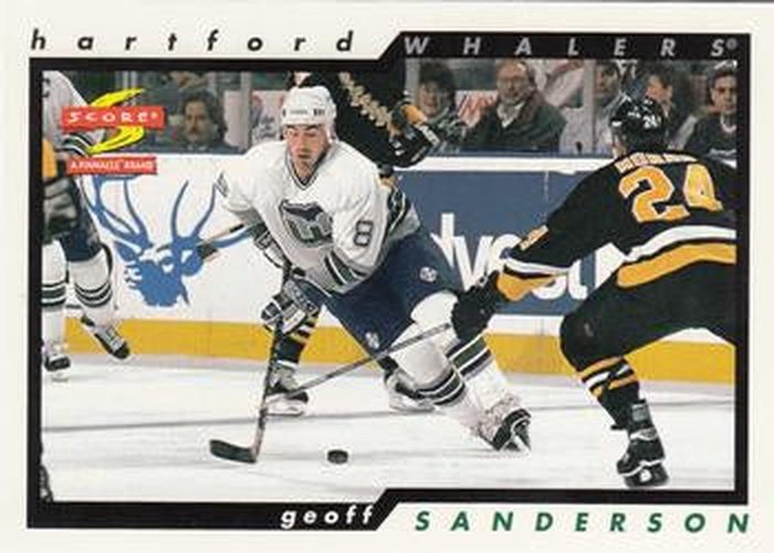 #119 Geoff Sanderson - Hartford Whalers - 1996-97 Score Hockey