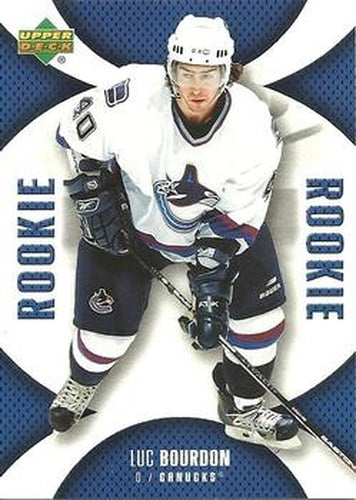 #119 Luc Bourdon - Vancouver Canucks - 2006-07 Upper Deck Mini Jersey Hockey