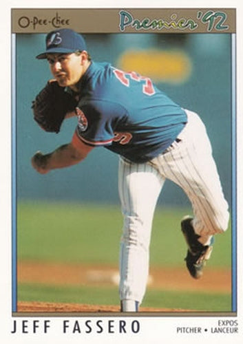 #119 Jeff Fassero - Montreal Expos - 1992 O-Pee-Chee Premier Baseball