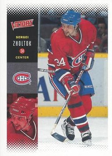 #119 Sergei Zholtok - Montreal Canadiens - 2000-01 Upper Deck Victory Hockey
