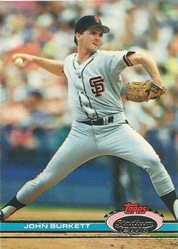 #119 John Burkett - San Francisco Giants - 1991 Stadium Club Baseball