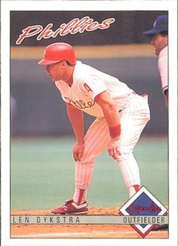 #119 Len Dykstra - Philadelphia Phillies - 1993 O-Pee-Chee Baseball