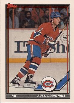 #119 Russ Courtnall - Montreal Canadiens - 1991-92 Topps Hockey