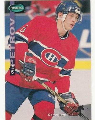 #119 Oleg Petrov - Montreal Canadiens - 1994-95 Parkhurst Hockey