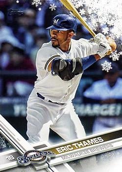 #HMW119 Eric Thames - Milwaukee Brewers - 2017 Topps Holiday Baseball
