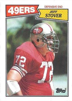 #119 Jeff Stover - San Francisco 49ers - 1987 Topps Football