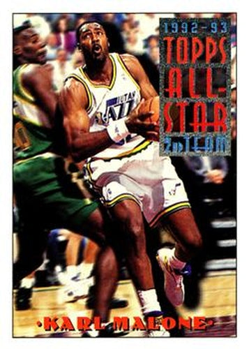 #119 Karl Malone - Utah Jazz - 1993-94 Topps Basketball