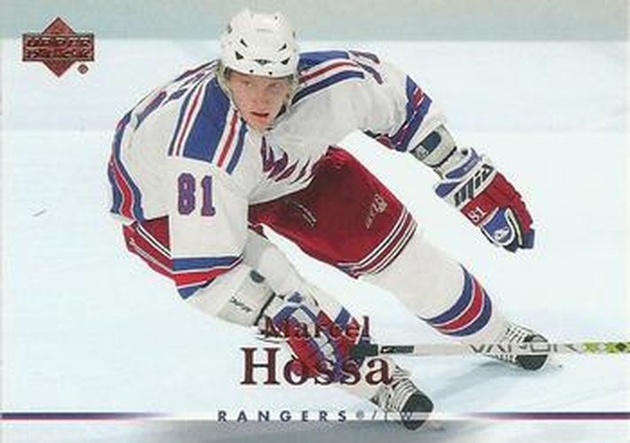 #119 Marcel Hossa - New York Rangers - 2007-08 Upper Deck Hockey