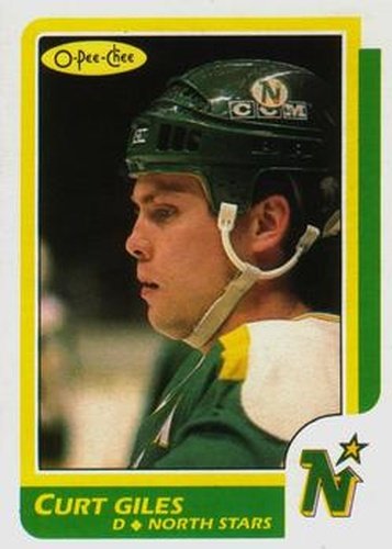 #119 Curt Giles - Minnesota North Stars - 1986-87 O-Pee-Chee Hockey