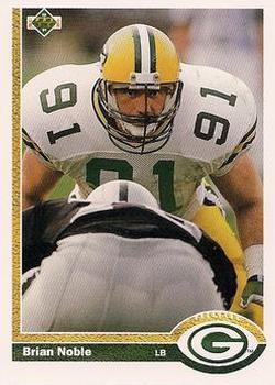#119 Brian Noble - Green Bay Packers - 1991 Upper Deck Football