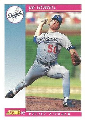 #119 Jay Howell - Los Angeles Dodgers - 1992 Score Baseball