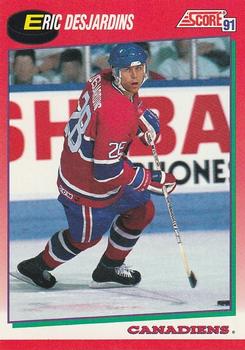 #119 Eric Desjardins - Montreal Canadiens - 1991-92 Score Canadian Hockey