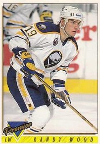 #119 Randy Wood - Buffalo Sabres - 1993-94 Topps Premier Hockey