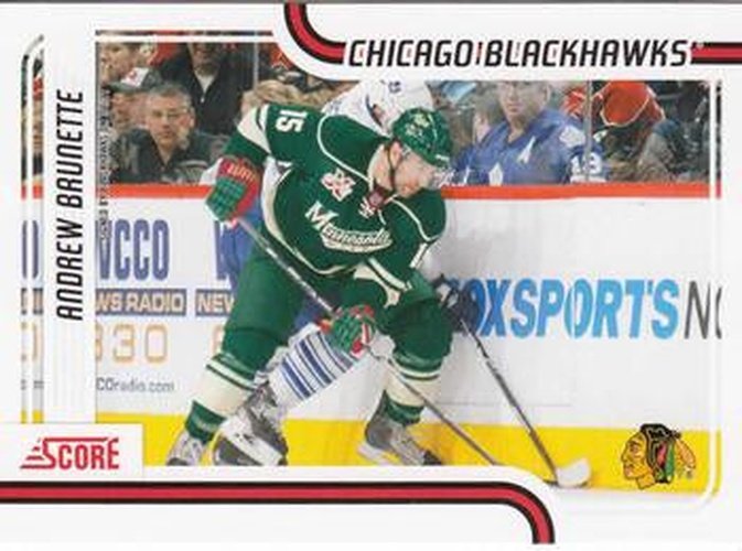 #119 Andrew Brunette - Chicago Blackhawks - 2011-12 Score Hockey