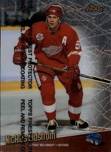 #119 Nicklas Lidstrom - Detroit Red Wings - 1998-99 Finest Hockey