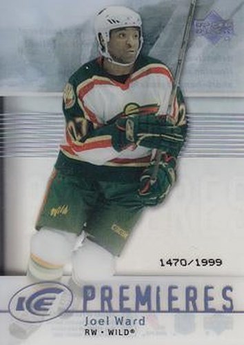 #119 Joel Ward - Minnesota Wild - 2007-08 Upper Deck Ice Hockey