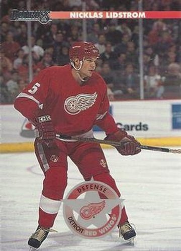 #119 Nicklas Lidstrom - Detroit Red Wings - 1996-97 Donruss Hockey