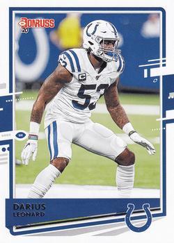 #119 Darius Leonard - Indianapolis Colts - 2020 Donruss Football