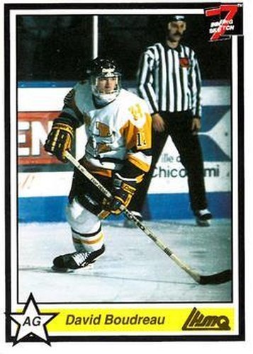 #119 David Boudreau - Beauport Harfangs - 1990-91 7th Inning Sketch QMJHL Hockey