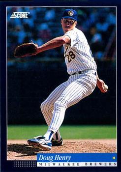 #119 Doug Henry - Milwaukee Brewers -1994 Score Baseball