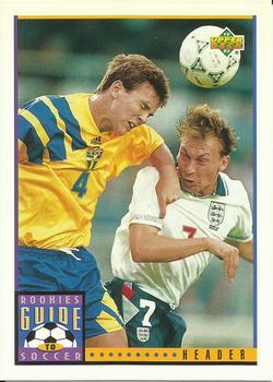 #119 Header - 1993 Upper Deck World Cup Preview English/Spanish Soccer