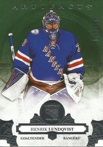 #119 Henrik Lundqvist - New York Rangers - 2017-18 Upper Deck Artifacts Hockey