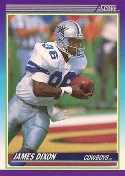 #119 James Dixon - Dallas Cowboys - 1990 Score Football