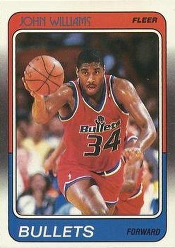 #119 John Williams - Washington Bullets - 1988-89 Fleer Basketball