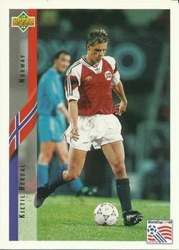 #119 Kjetil Rekdal - Norway - 1994 Upper Deck World Cup Contenders English/Spanish Soccer