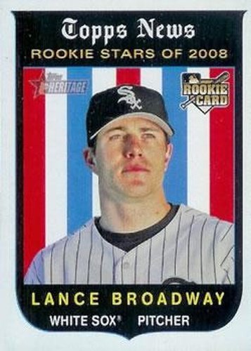 #119 Lance Broadway - Chicago White Sox - 2008 Topps Heritage Baseball