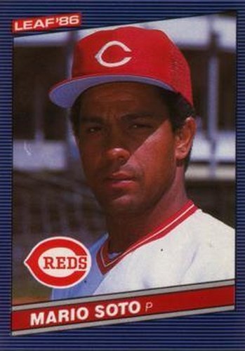 #119 Mario Soto - Cincinnati Reds - 1986 Leaf Baseball
