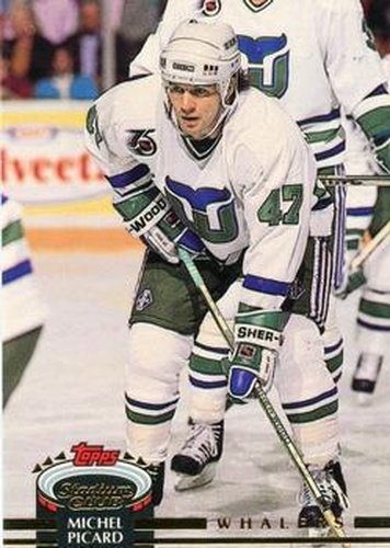 #119 Michel Picard - Hartford Whalers - 1992-93 Stadium Club Hockey
