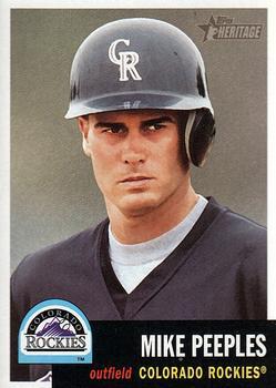 #119 Mike Peeples - Colorado Rockies - 2002 Topps Heritage Baseball