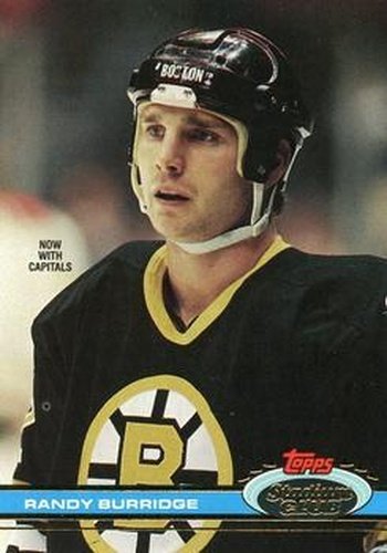 #119 Randy Burridge - Washington Capitals - 1991-92 Stadium Club Hockey