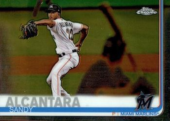 #119 Sandy Alcantara - Miami Marlins - 2019 Topps Chrome Baseball