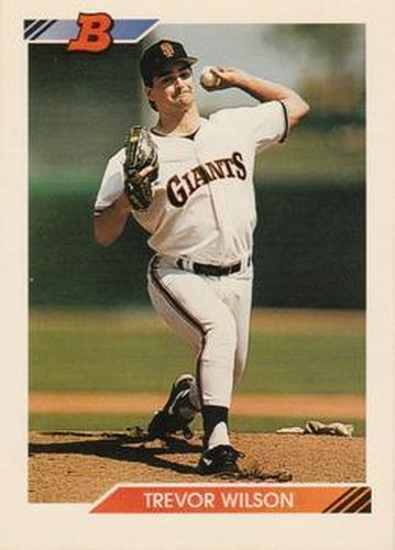 #119 Trevor Wilson - San Francisco Giants - 1992 Bowman Baseball