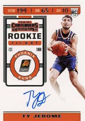 #119 Ty Jerome - Phoenix Suns - 2019-20 Panini Contenders Basketball