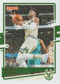 #119 Wesley Matthews - Milwaukee Bucks - 2020-21 Donruss Basketball