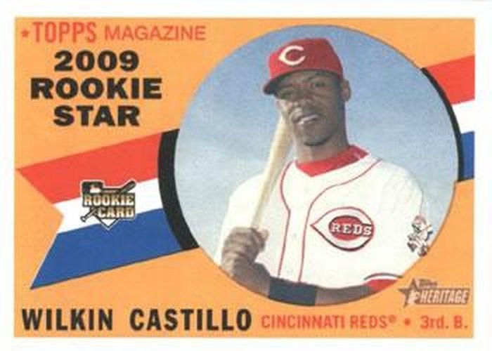 #119 Wilkin Castillo - Cincinnati Reds - 2009 Topps Heritage Baseball