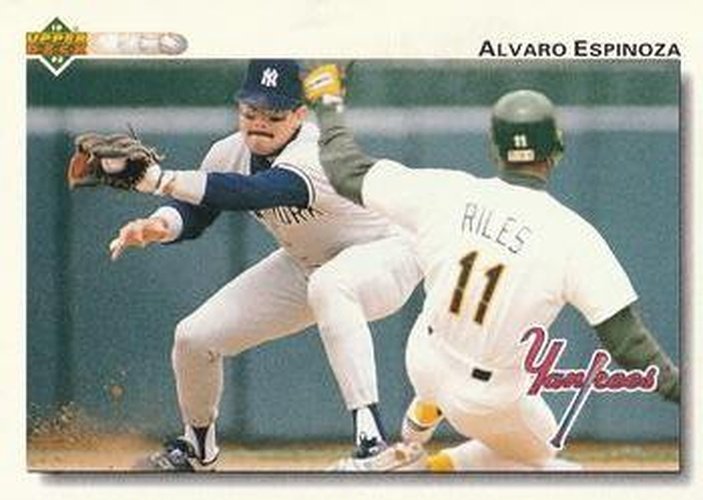 #119 Alvaro Espinoza - New York Yankees - 1992 Upper Deck Baseball