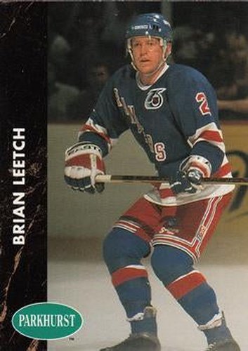 #119 Brian Leetch - New York Rangers - 1991-92 Parkhurst Hockey