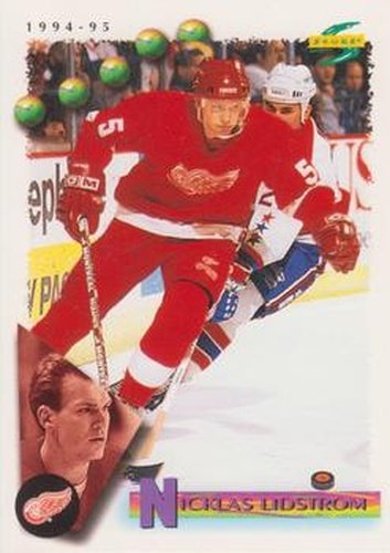 #119 Nicklas Lidstrom - Detroit Red Wings - 1994-95 Score Hockey