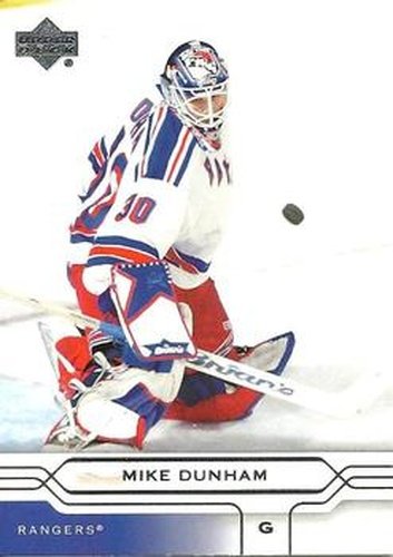 #119 Mike Dunham - New York Rangers - 2004-05 Upper Deck Hockey