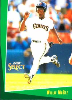 #119 Willie McGee - San Francisco Giants - 1993 Select Baseball