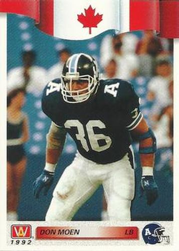 #119 Don Moen - Toronto Argonauts - 1992 All World CFL Football