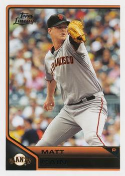 #119 Matt Cain - San Francisco Giants - 2011 Topps Lineage Baseball