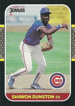 #119 Shawon Dunston - Chicago Cubs - 1987 Donruss Baseball