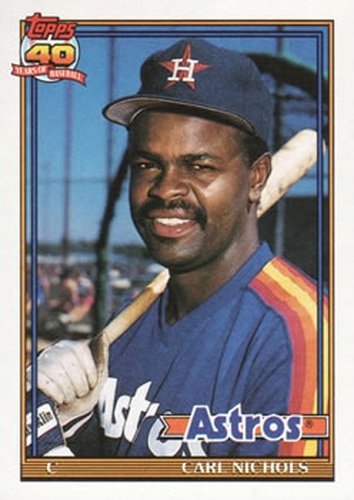 #119 Carl Nichols - Houston Astros - 1991 Topps Baseball
