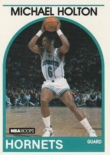 #119 Michael Holton - Charlotte Hornets - 1989-90 Hoops Basketball