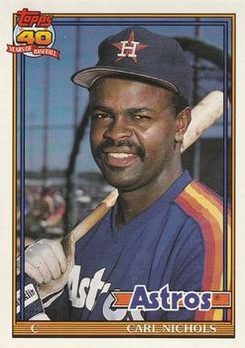 #119 Carl Nichols - Houston Astros - 1991 O-Pee-Chee Baseball